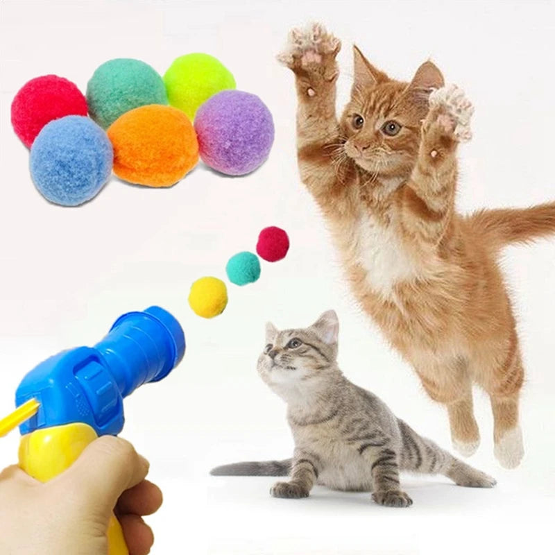 Pistola de bolinhas de Pelúcia para Gatos